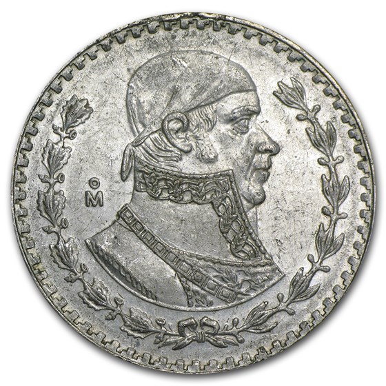 Silver Mexican 1 Peso (1957-1967) Avg Circ Silver Mexican 1 Peso (1957-1967) Avg Circ